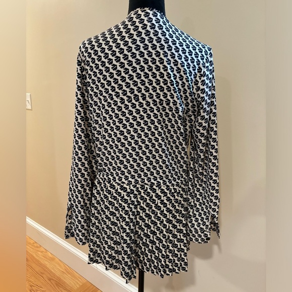 Maeve - Crane Print - Drop Waist Tunic Top - Picture 4 of 6